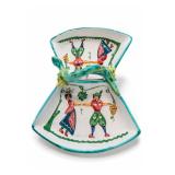 Italy Hand-Painted Divided Dish