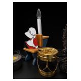 Snoopy Lamp And Assorted Decorative Items