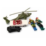 Toy Vehicles & Articulated Action Figures Lot