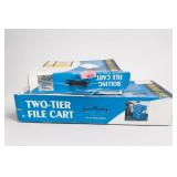 Safco Two-Tier Rolling File Cart