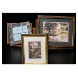 Framed Floral And Landscape Art Lot