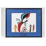 Signed Phyllis Reed Johnson Girlfriends Framed Art