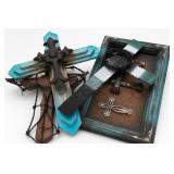 Rustic Wooden Cross Wall Decor Lot