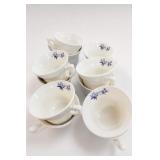 Pfaltzgraff Blue Floral Cup & Saucer Set