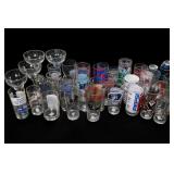 Assorted Pepsi & Promotional Beverage Glasses Lot