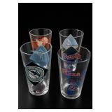 MLB Team Pint Glass Set, 4 Pieces