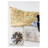 Vintage Baby Blanket With Pastel Character Print