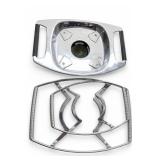 Corning Ware Chrome Casserole Holders, Pair