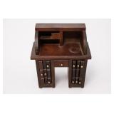 Wooden Miniature Desk Organizer With Drawers