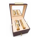 Adolfo Quartz Watch & Matching Bracelet Set
