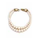 Richelieu Double-Strand Faux Pearl Bracelet