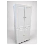 White Tall Pantry Cabinet, 30'W x 73'H