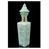 Pair Indiana Colony Milk Glass Grape Candlesticks