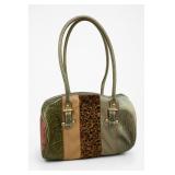 Macrame Handbag With Bamboo Handle