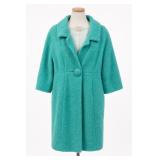 Vintage Suede Coat With Mink Fur Collar