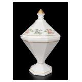 Maryland Glass Daisy & Button UV Toothpick Holder