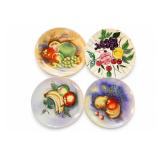 Lenox China Hand Painted Floral Plate Set