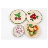 Morleans Japan 4-Piece Hand-Painted Fruit Set