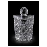Cut Crystal Biscuit Jar With Lid