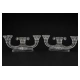 Heisey Regency Double-Light Candlestick Pair