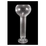 Mikasa Rondelet Crystal Swirl Glass Vase