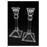 Toscany 24% Lead Crystal Candlestick Pair
