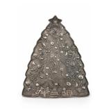 International Silver Company Christmas Tree Plaque