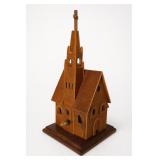 Wooden Church Wind-Up Music Box