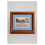 B. Herd Framed Texas Landscape Artwork