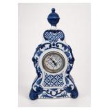 Bombay Blue & White Delft-Style Mantel Clock