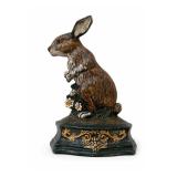 Cast Iron Rabbit Doorstop