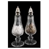Waterford Lismore Crystal Footed Salt & Pepper Set