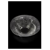 Fostoria Etched Floral 4-Footed Glass Bowl