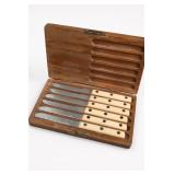 Simmons Steak Knife Set, 6-Piece, Wood Case
