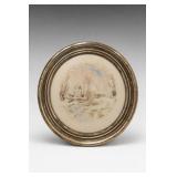 Lenox Silver Winter Landscape Plaque