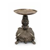 Ornate Vintage Metal Pedestal Candle Holder