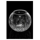 Cut Crystal Rose Bowl Vase