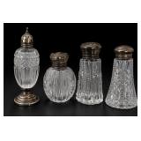Cut Glass Salt & Pepper Shakers Set