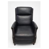 NFM Black Electric Recliner With Nailhead Trim
