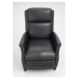 NFM Black Electric Recliner With Nailhead Trim