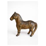 Beauty Cast Iron Horse Coin Bank