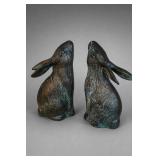 Pair Rabbit Bookends