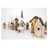 Decorative Birdhouse Collection With Ladybug Inn