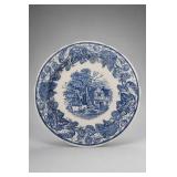 Spode Blue Room Rural Scenes Plate, c. 1882