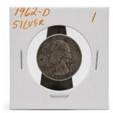 1962-D Washington Silver Quarter