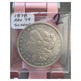 1878 REV 79 Morgan Dollar, Silver