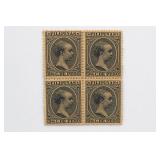 Philippines #149 1890 2 4/8 C. De Peso Block