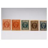 Philippines 1898 King Alfonso 5-Stamp Set