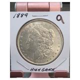 1889 Morgan Dollar, Silver