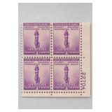 1940 U.S. #896 Idaho 3Â¢ Mint NH Margin Block